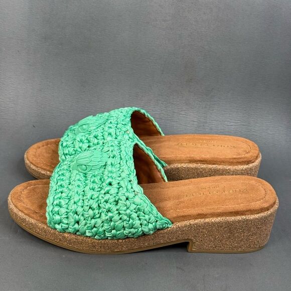Women’s Kurt Geiger London Eagle Crochet Cork Slide Sandals shoes size 9.5 (40) - Picture 3 of 8